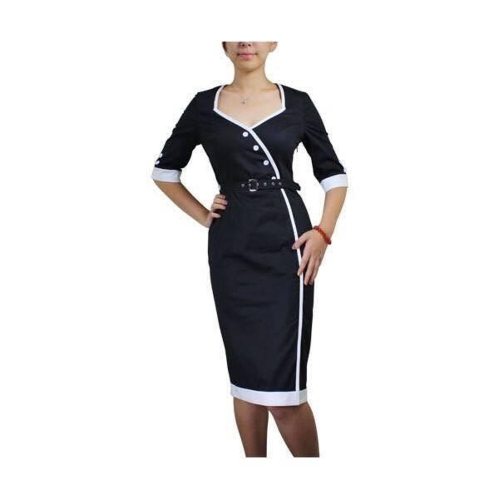 Lindy Bop nautical pin up wiggle dress